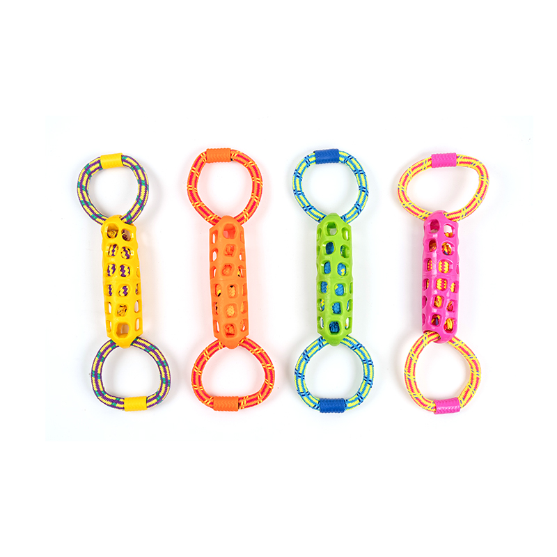 Double Ring Interactive Cotton Rope Pet Dog Toys