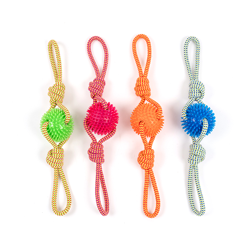 Double Handle Interactive Cotton Rope Pet Dog Toys