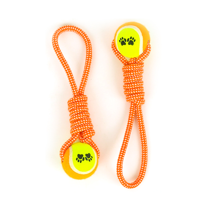 Handle Cotton Rope Tennis Pet Dog Toys