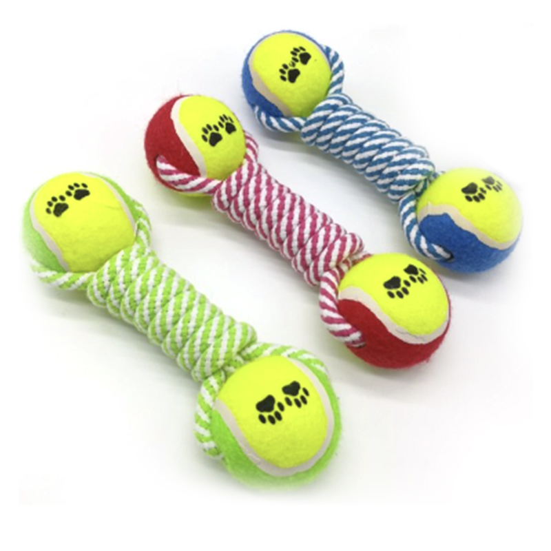 Double ball Cotton Rope Tennis  Pet Dog Toys