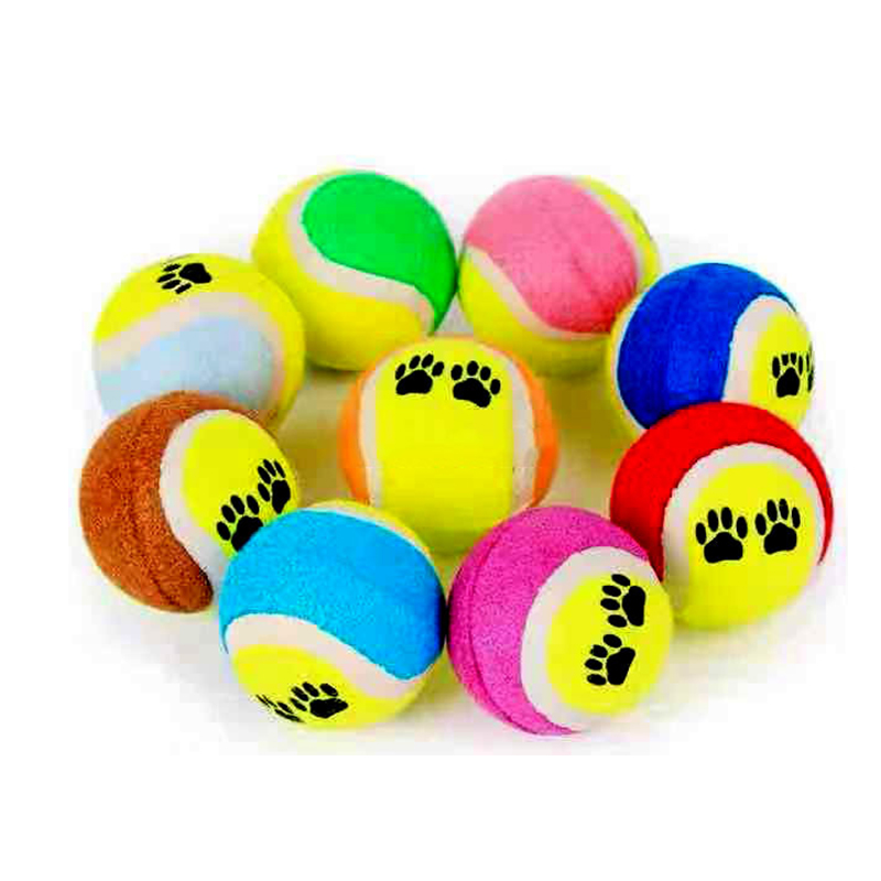 Paw Print Tennis ball Pet Dog Toys