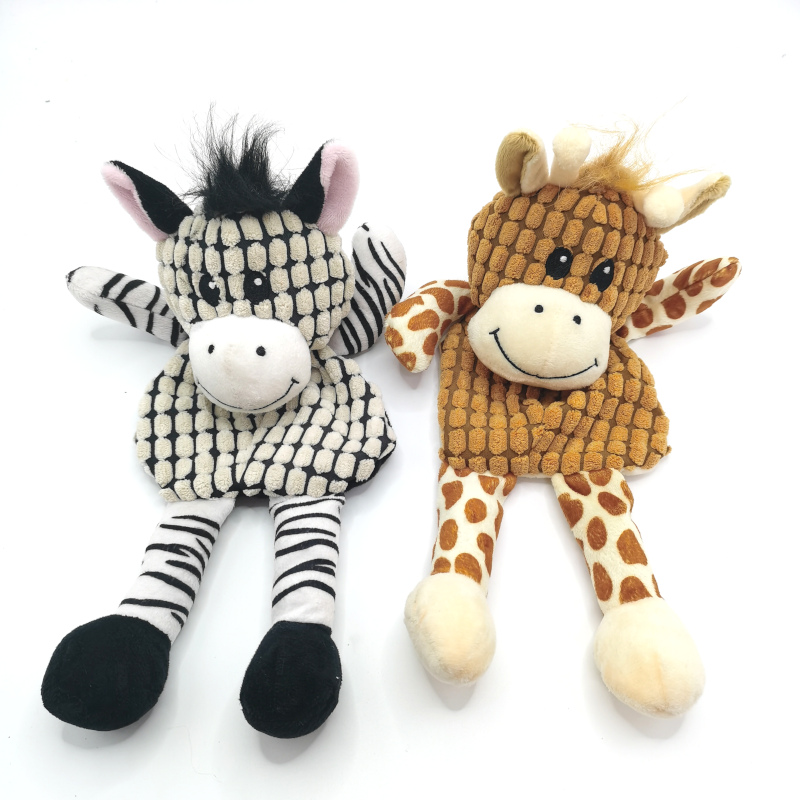 Squeaky Plush Toy Multiple Animal Design