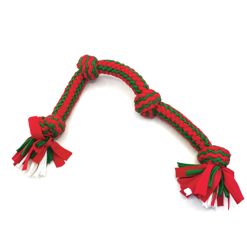 Christmas Colors Rope Dog Toy 