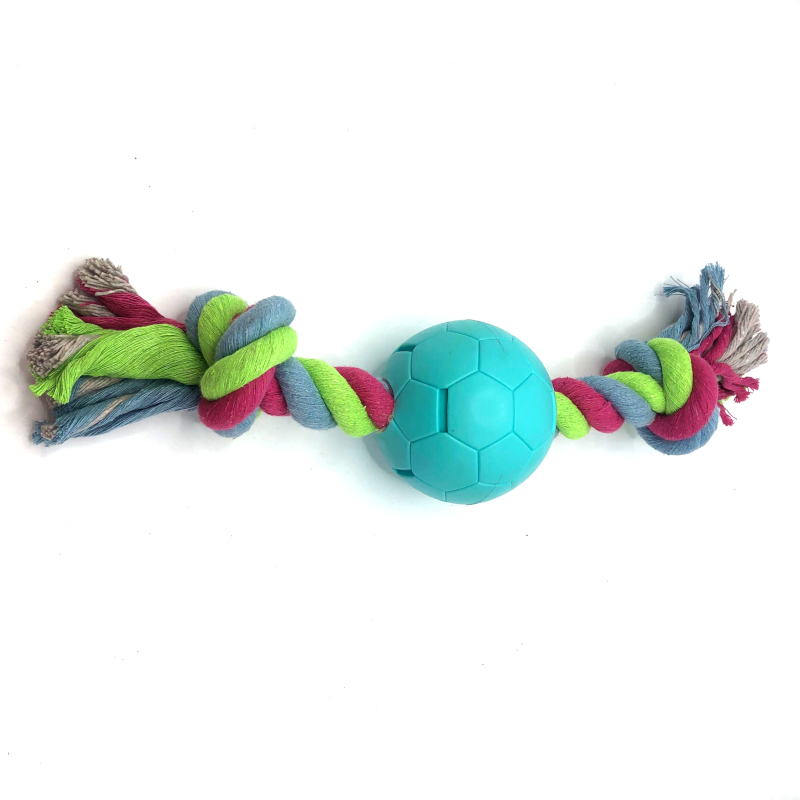 Rope Knotted Football Dog Toy