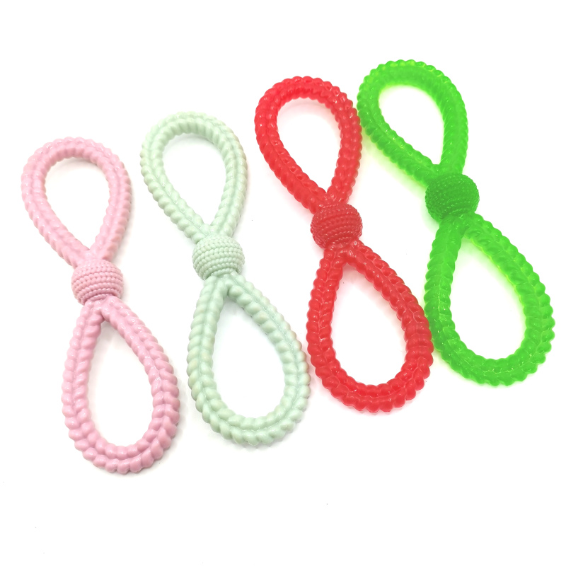 Digital 8 Shaped Plastic Dog Toys 