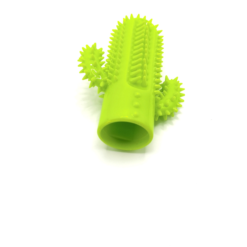 Plastic Cactus Teeth Cleaning Chewing Dog Toys