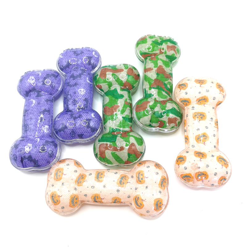 TPR Printed Bone Squeaking Dog Toys